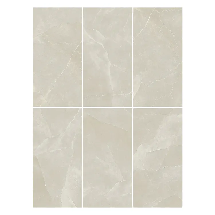 Stone-Look Beige Glazed Ceramic Wall And Floor Tile 24x48/600x1200mm