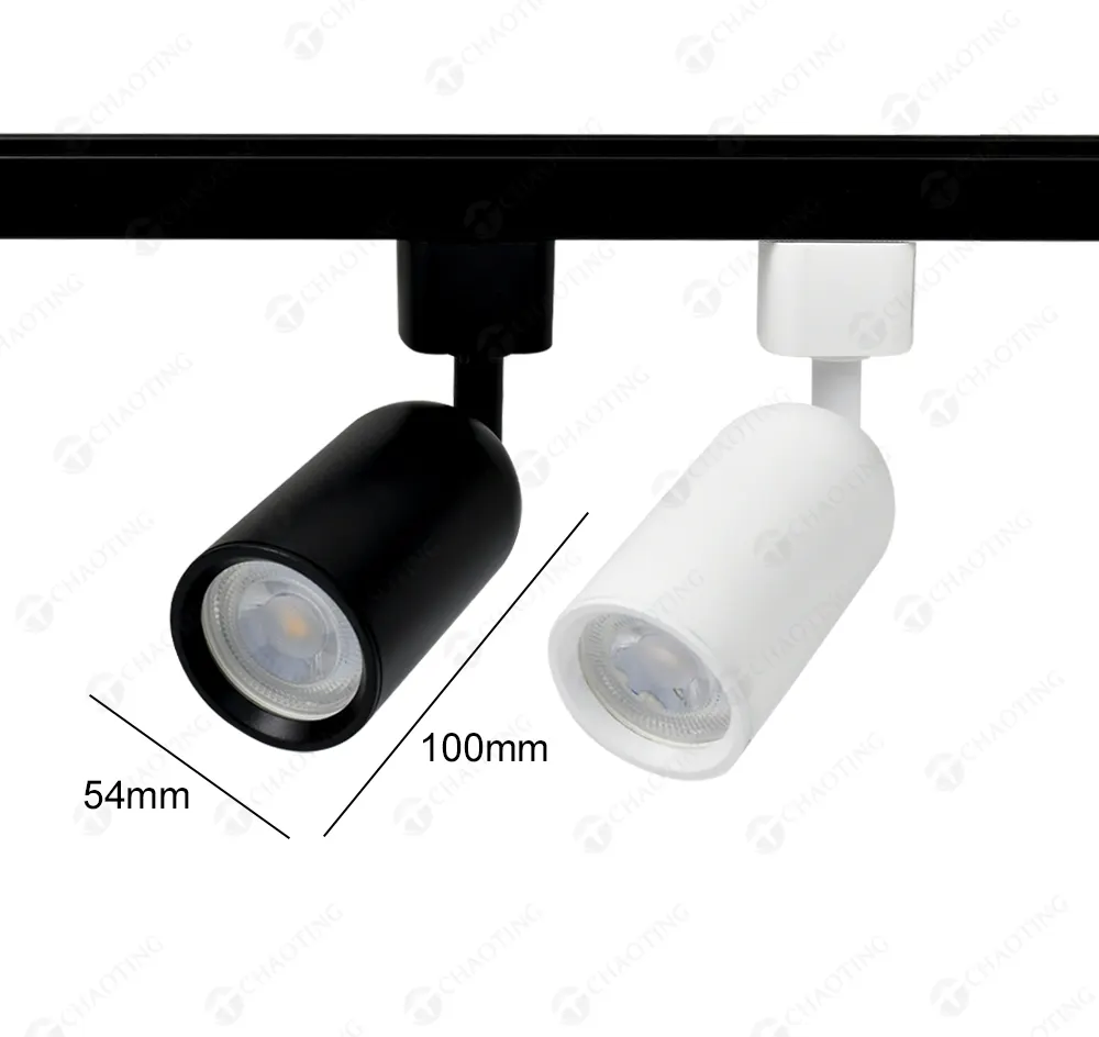 Aluminum Track Spotlight Housing GU10/MR16 for 2/3/4-Wire Track
