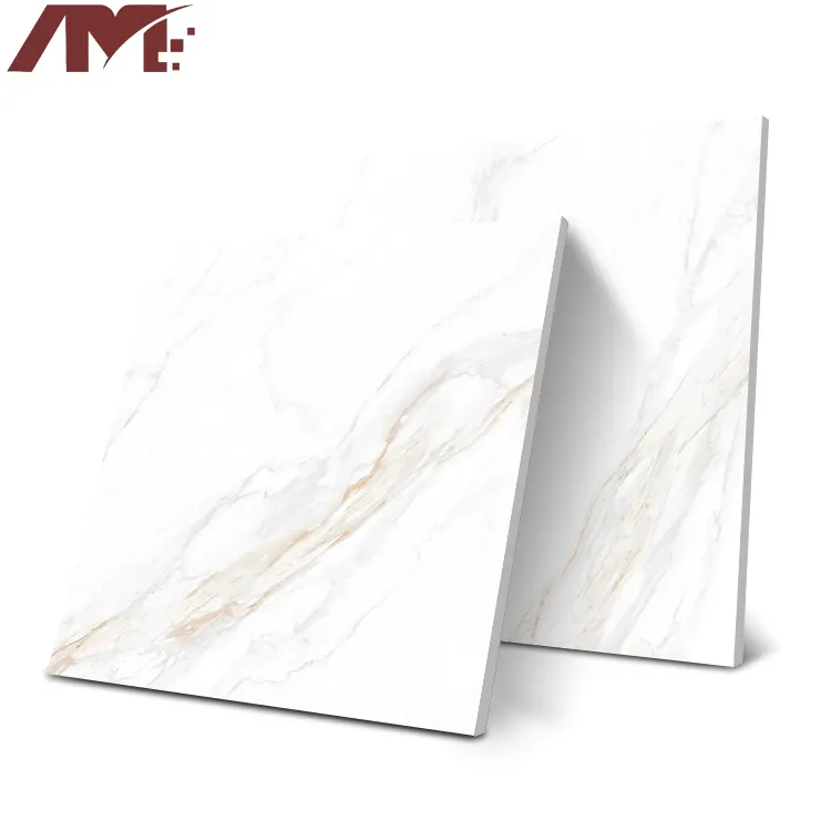 Stone-Look Polished Porcelain Floor Tile 600x600mm
