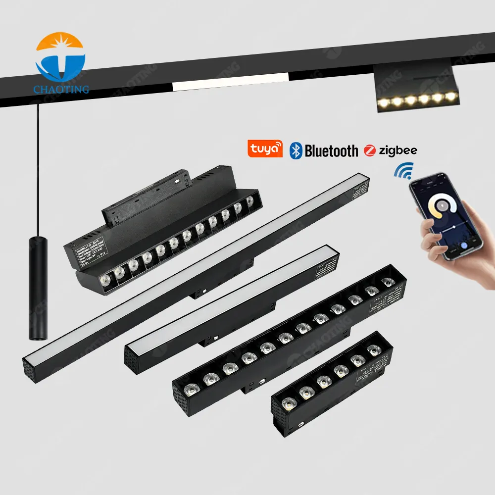Recessed Aluminum Magnetic LED Track Spotlight 6-40W 48V product sample
