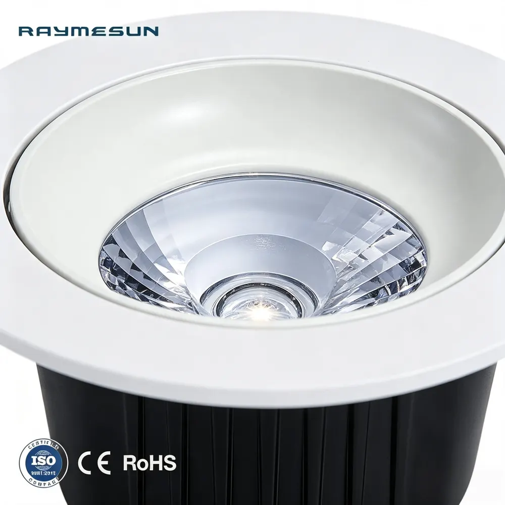 Trimless Dimmable Recessed Round LED Downlight 12/30W 4in