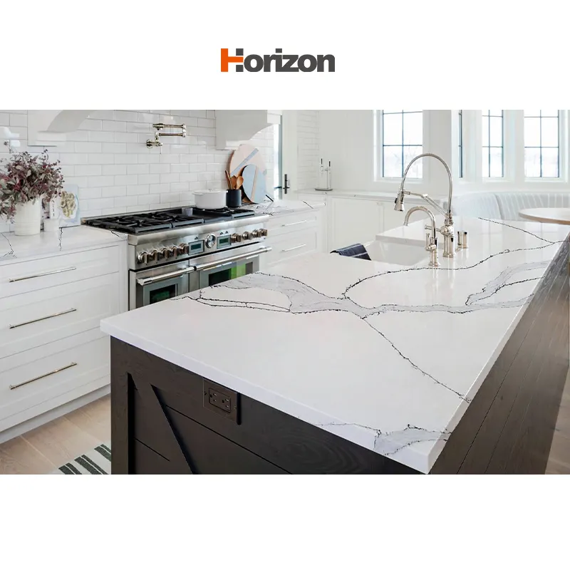 White Engineered Quartz Slab 3200x1600mm