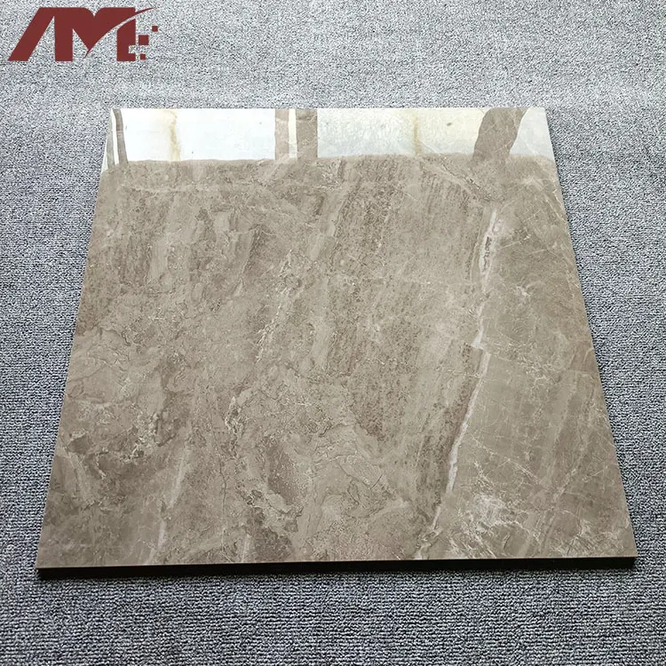 Marble-Look Polished Porcelain Floor Tile 600x600mm