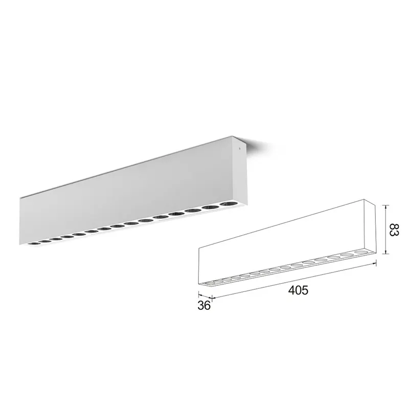 Anti-Glare Surface-Mounted Aluminum LED Grille Spotlight