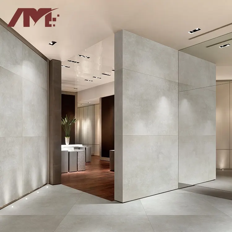 Stone-Look Gray Porcelain Floor Tile 100x100cm