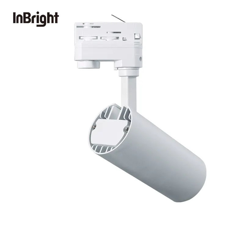 Adjustable Aluminum COB LED Track Spotlight 12-36W For 2-Wire Track