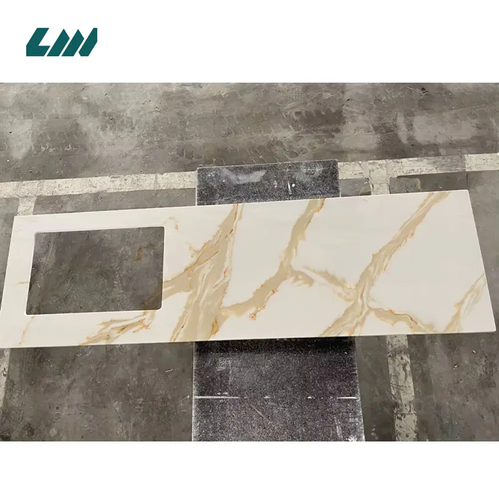 White Engineered Quartz Slab 3200x1600mm