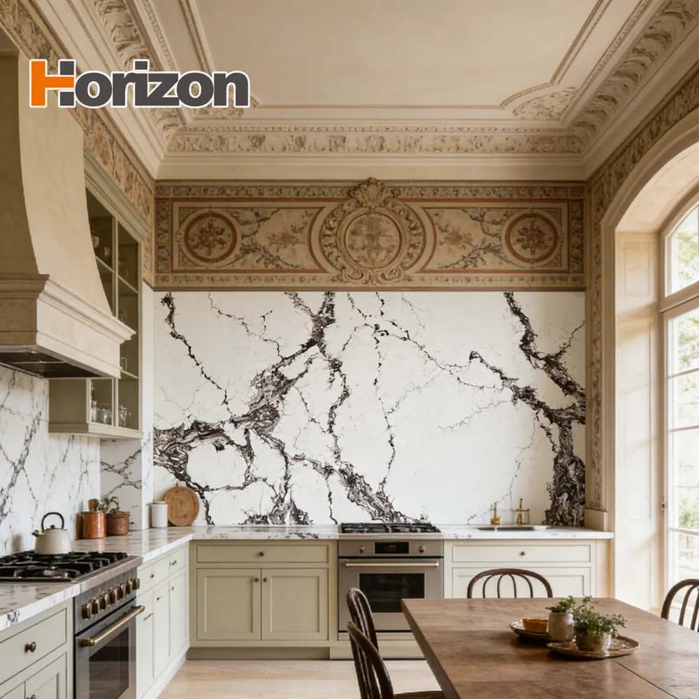 Black Engineered Quartz Slab 3200x1600mm