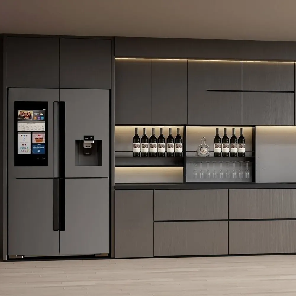 Modern Melamine Modular Kitchen Cabinet Set