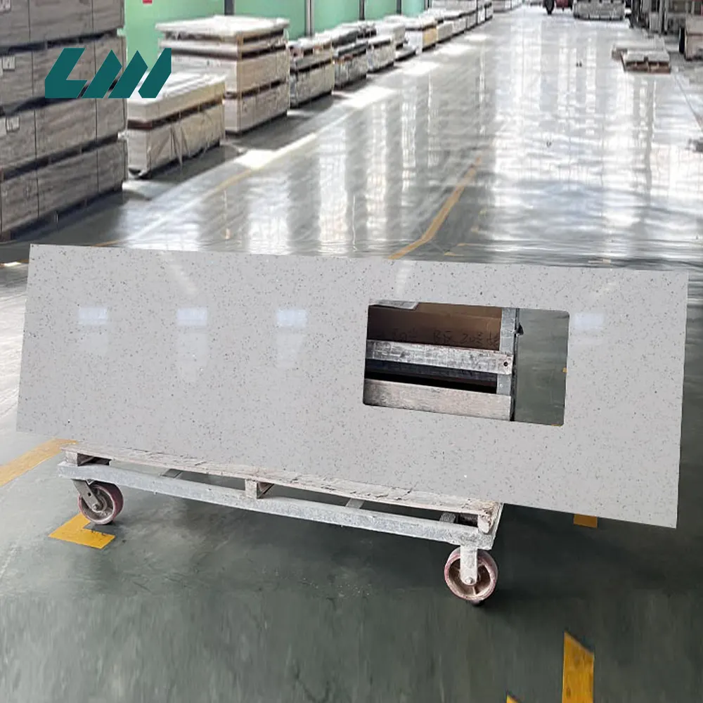 Carrara White Engineered Quartz Slab 3200x1600mm