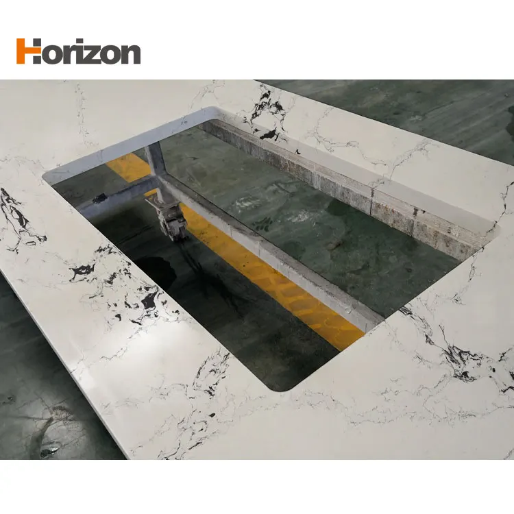 Calacatta White Engineered Quartz Slab 3200x1600mm