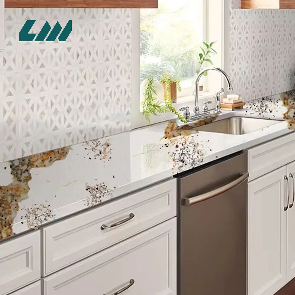 Calacatta Engineered Quartz Slab 3200x1600mm