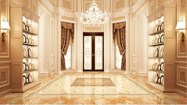 Vintage Glossy Porcelain Floor Tile 600x600mm