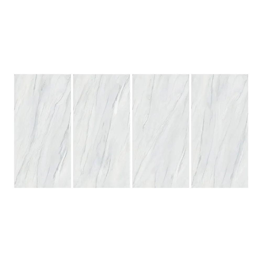 Marble-Look Polished Porcelain Floor Tile 750x1500mm