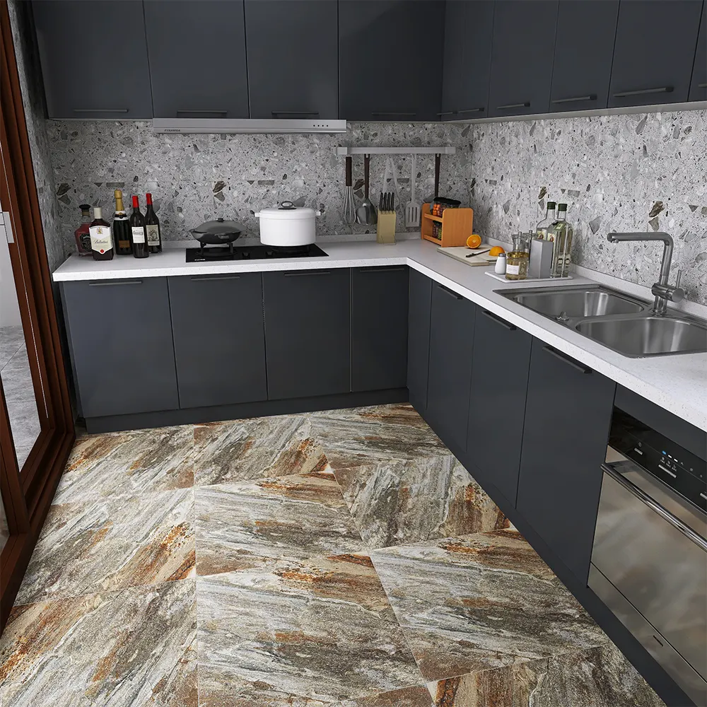 Wood-Look Matte Porcelain Exterior Wall Tile 600x600mm