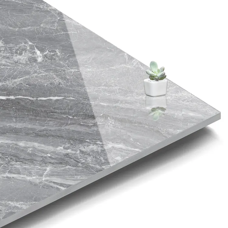 Non-Slip Stone-Look Polished Porcelain Wall And Floor Tile 600x600mm