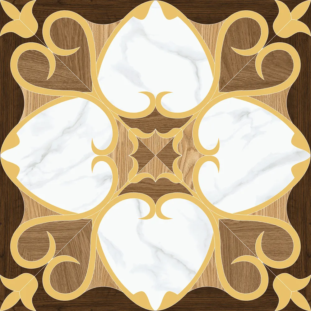 Glazed Ceramic Floor Tile 300x300mm 5mm Thick