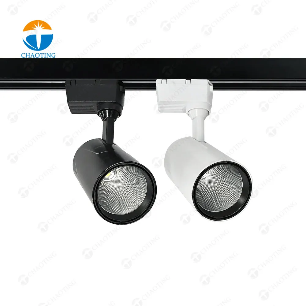 Adjustable Aluminum COB LED Track Spotlight 24-40W 3000K/4000K/6000K product sample