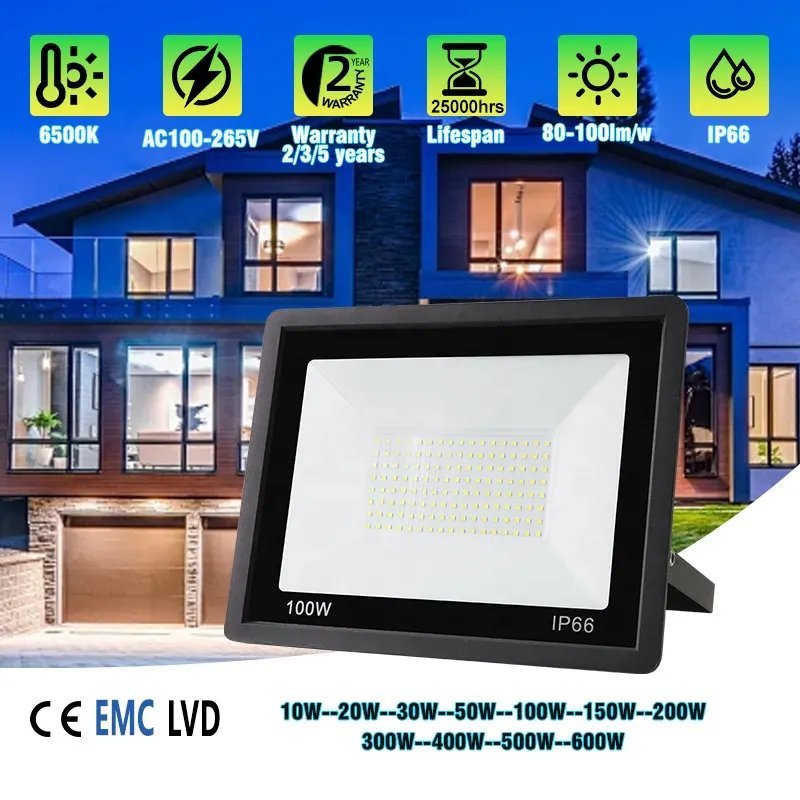 Aluminum LED Floodlight 10-50W IP66 100-265V product sample