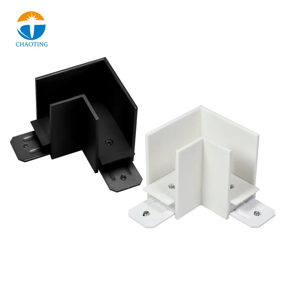 Magnetic Track L-Connector and End Cap Accessory