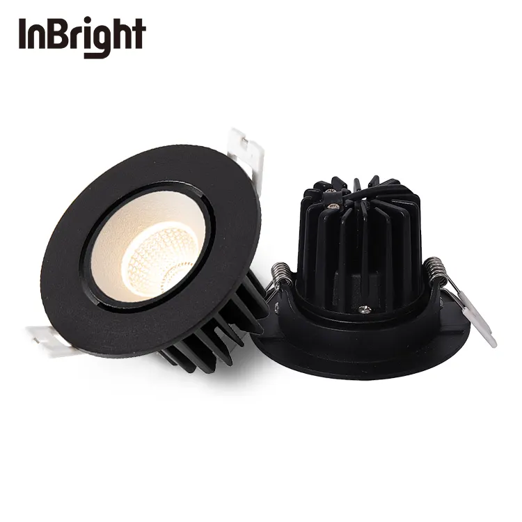 Adjustable Dimmable Recessed COB LED Downlight 8W