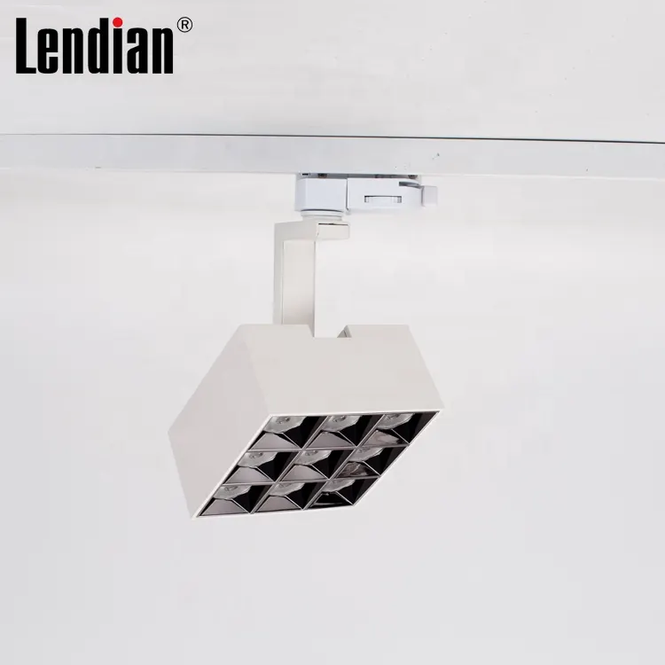 Rotatable Dimmable Aluminum LED Track Spotlight Black/White 30W