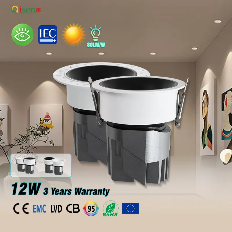 Anti-Glare Recessed Aluminum LED Downlight 8-18W