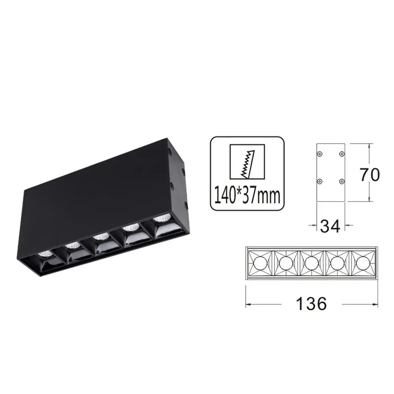 Aluminum LED Grille Spotlight