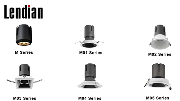 Anti-Glare Adjustable Recessed LED Downlight 9-40W 2700-6000K