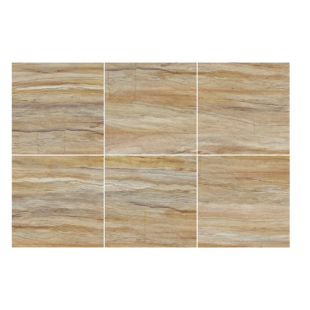 Wood-Look Gray/Brown Matte Porcelain Floor Tile 600x600mm