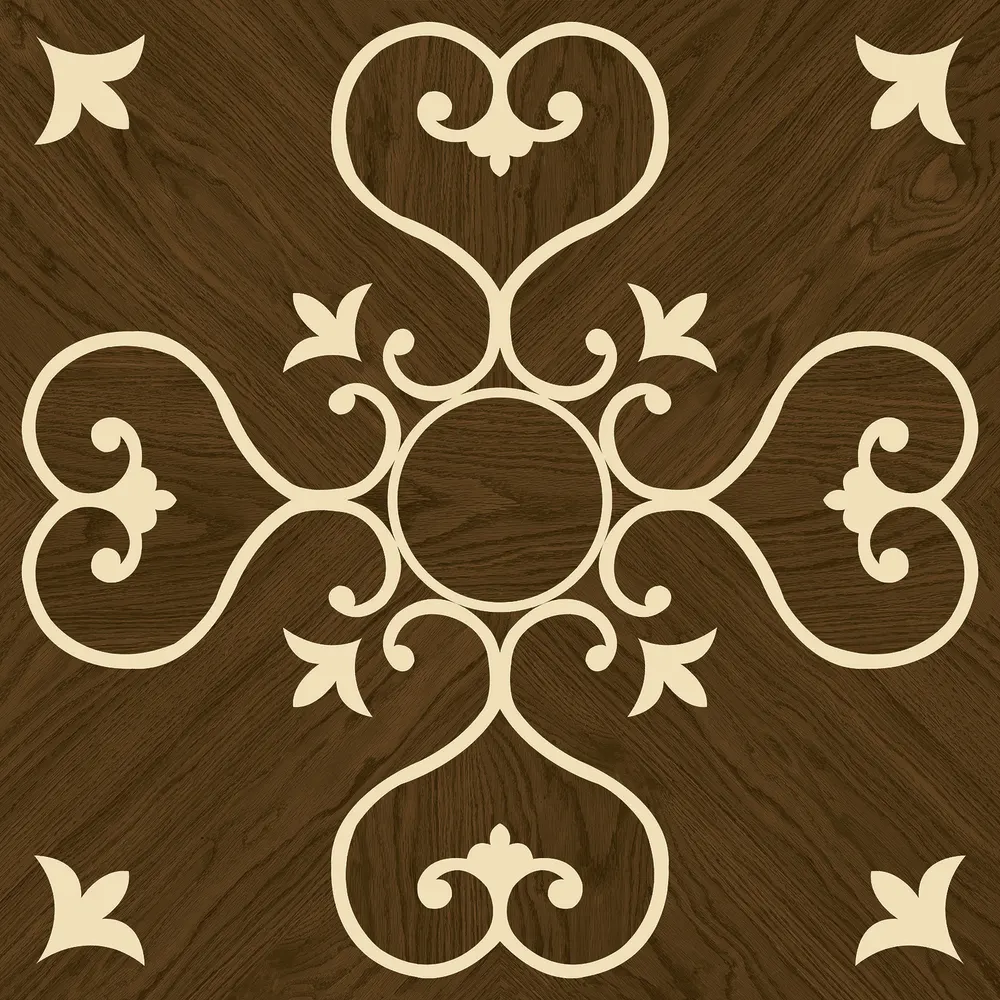 Glazed Ceramic Floor Tile 300x300mm 5mm Thick