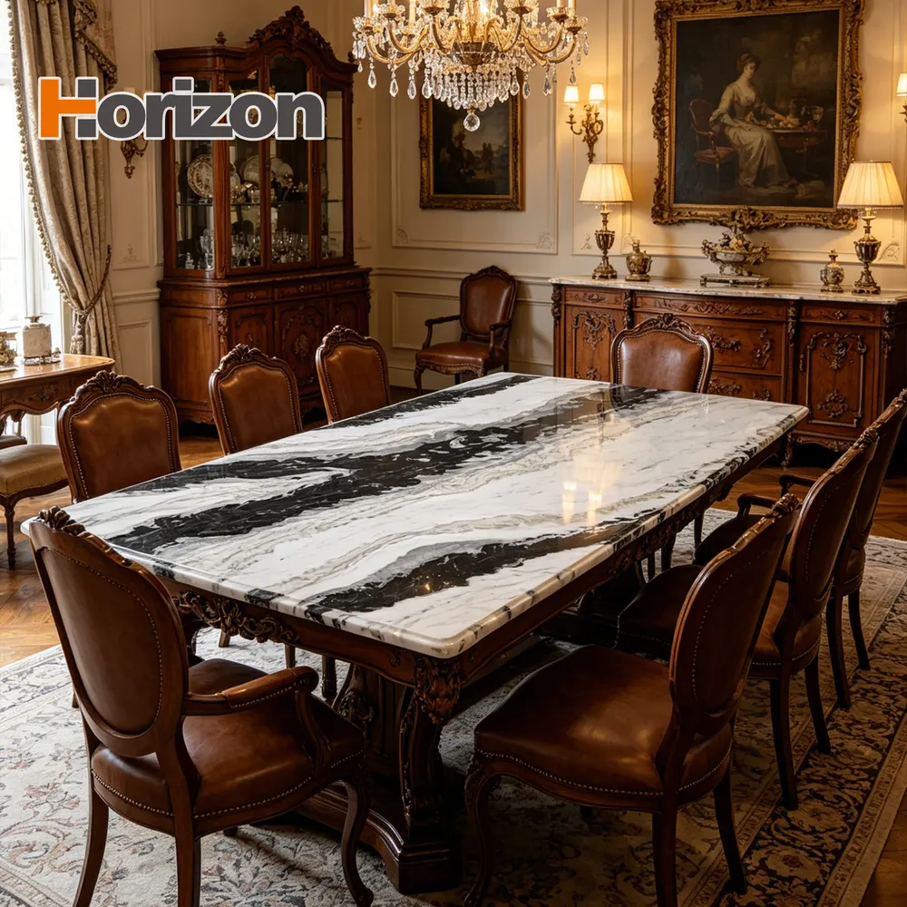 Stone-Look Polished Engineered Quartz Slab 3200x1600mm