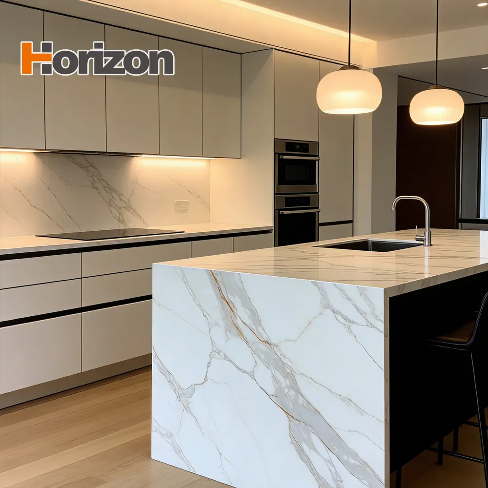 Glossy Sintered Stone Slab 1600x3200mm 2.5mm Thick