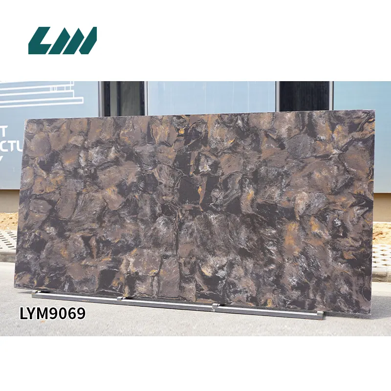 Brown Engineered Quartz Slab 3200x1600mm