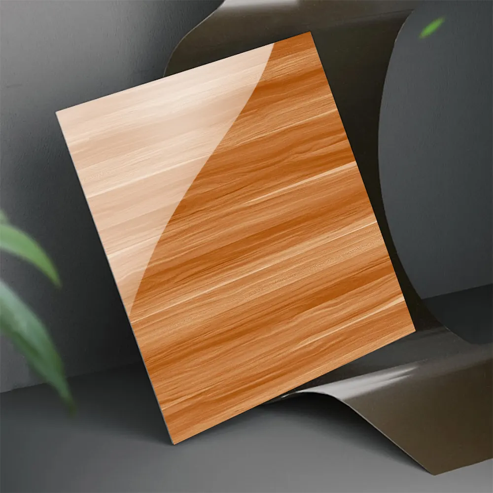 Wood-Look Polished Porcelain Floor Tile 600x600mm