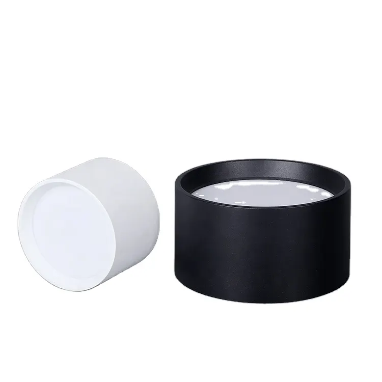 Dimmable Surface-Mounted Round LED Downlight Black/White 9-18W