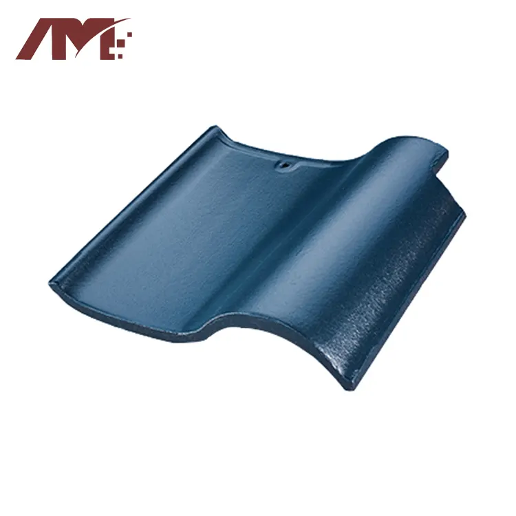 Red Glazed Clay Roof Tile For Exterior Roofing
