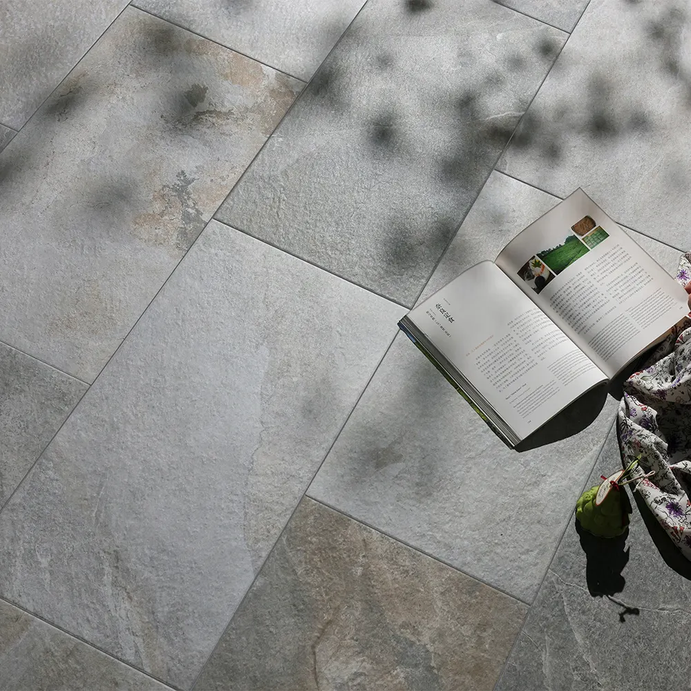 Non-Slip Stone-Look Porcelain Swimming Pool Tile 300x600mm product sample
