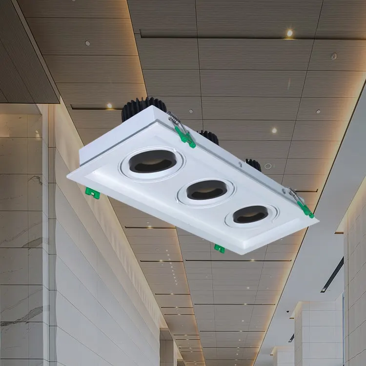 Recessed Square Aluminum COB LED Downlight 6-15W