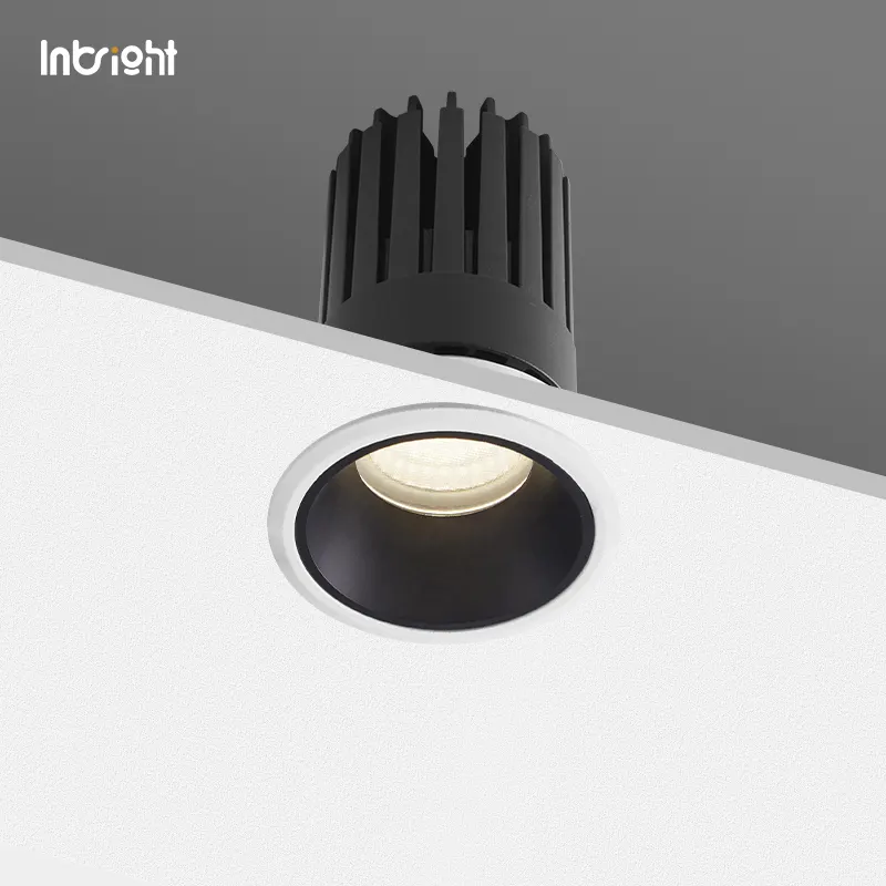 Anti-Glare Dimmable Recessed LED Downlight White/Black 8-25W IP65 product sample