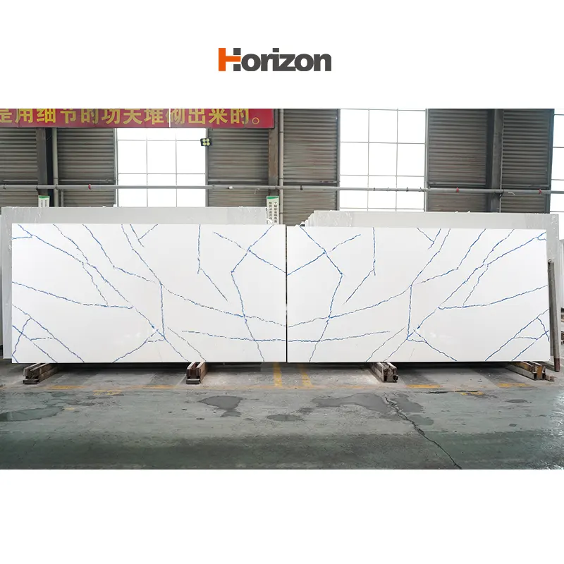 Calacatta White Engineered Quartz Slab 3200x1600mm