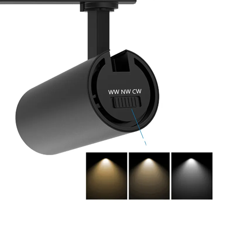 Adjustable Zoomable Aluminum Magnetic COB LED Track Spotlight 20-40W