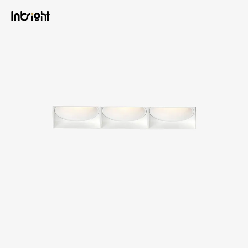 Adjustable Trimless Dimmable Recessed COB LED Downlight 10-28W