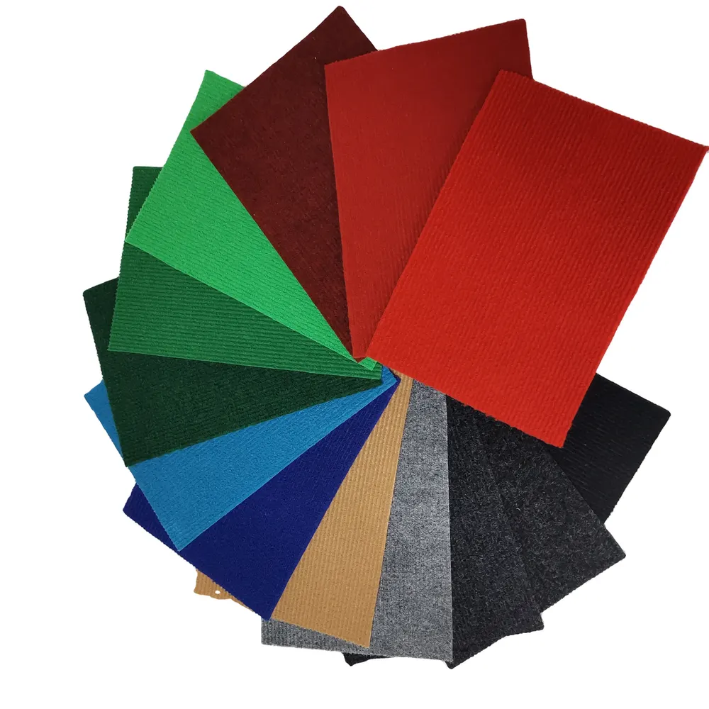 Ribbed Polyester Exhibition And Event Carpet 2-6mm Thick