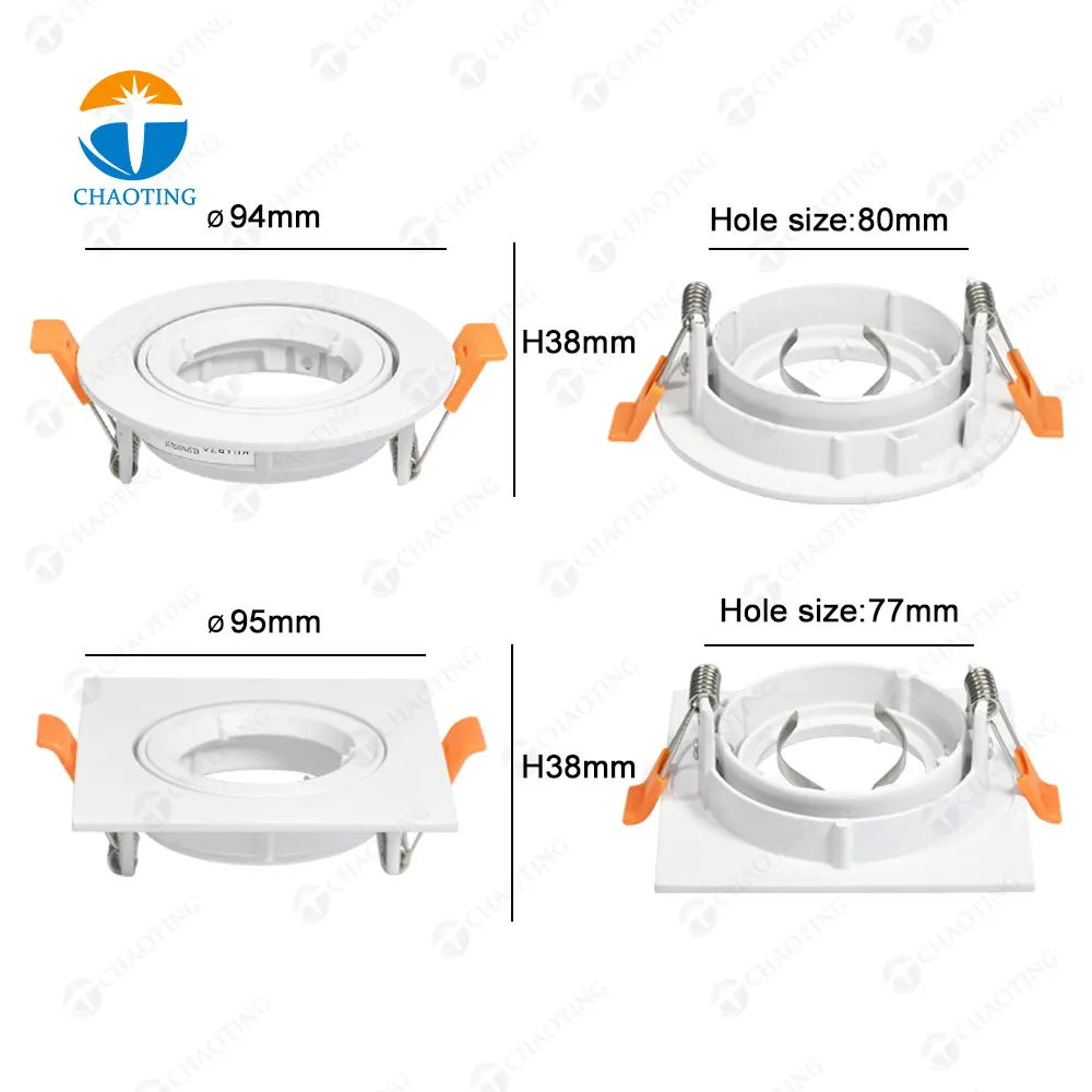Recessed Aluminum Downlight Housing GU10/MR16