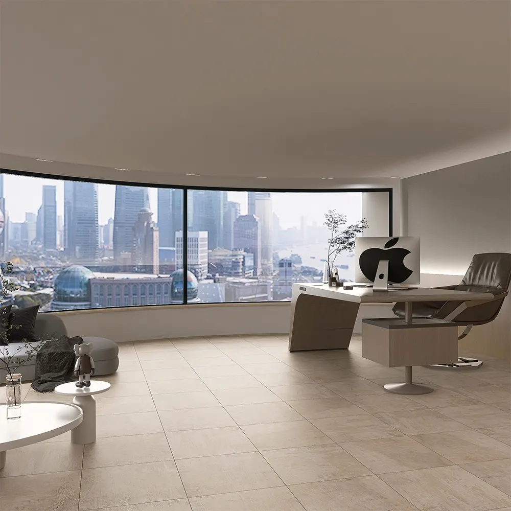 Wood-Look Polished Porcelain Exterior Wall Tile 60x60cm