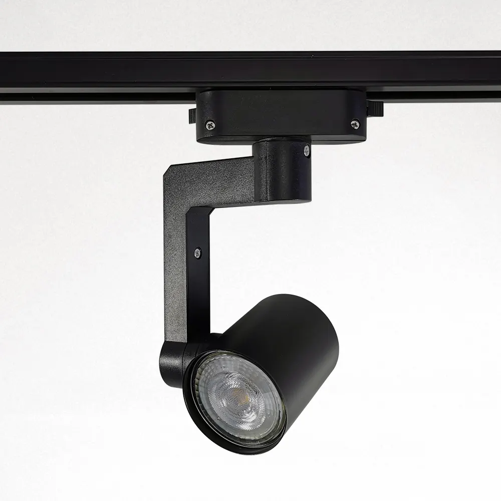 Adjustable Aluminum Track Spotlight Housing Black/White MR16/GU10
