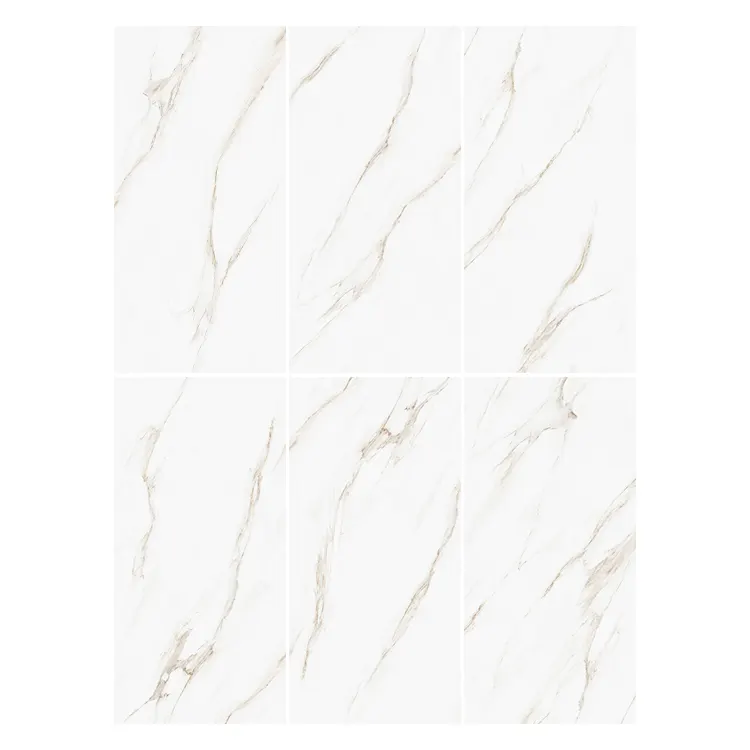 Marble-Look Polished Porcelain Floor Tile 600x1200mm