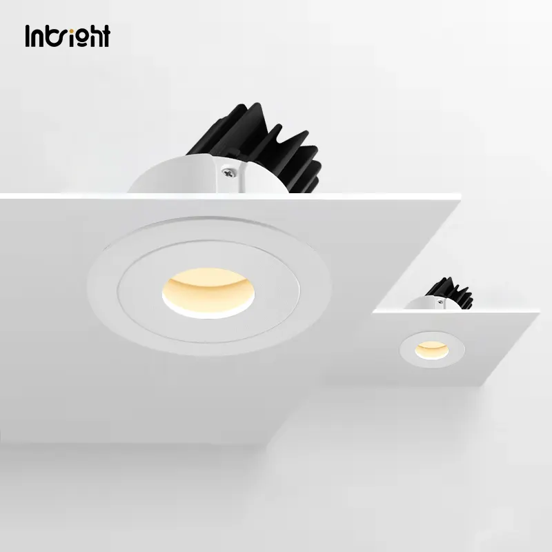 Recessed Aluminum COB LED Downlight 15W IP65