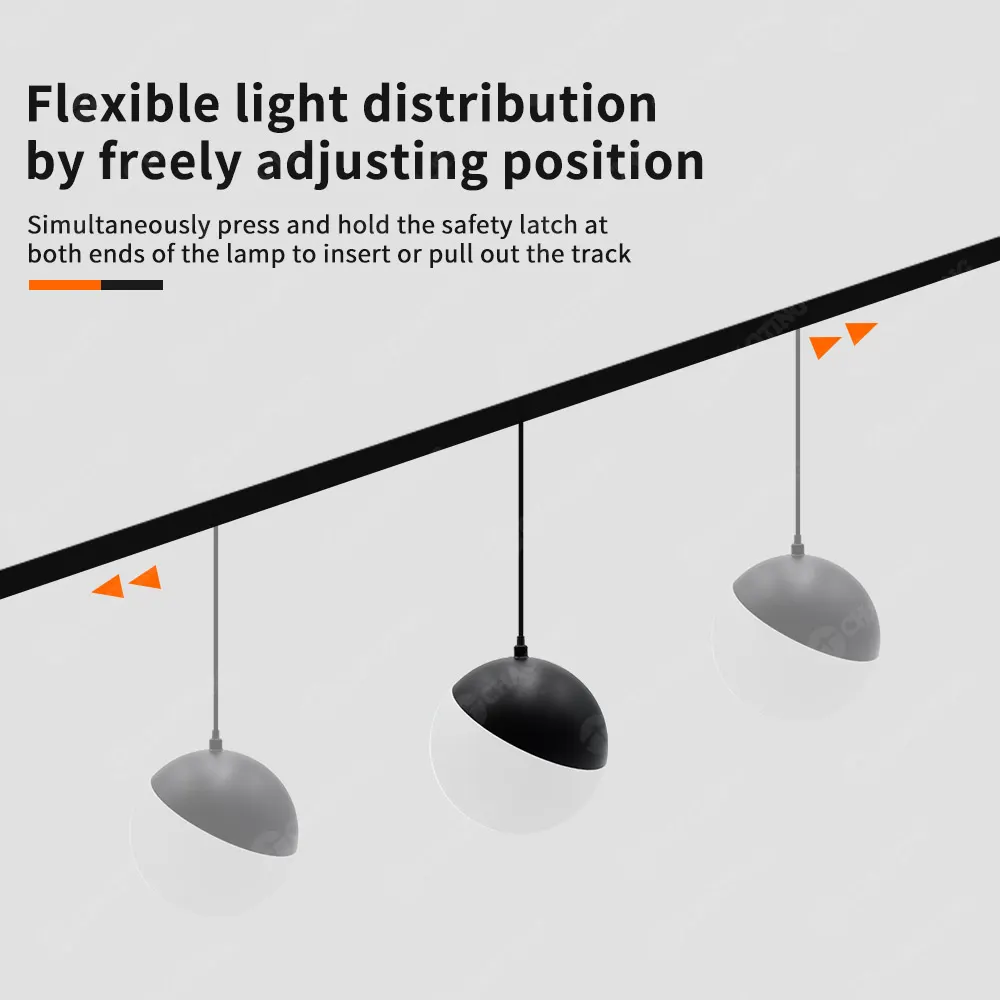 Aluminum Magnetic LED Track Pendant Light 10W